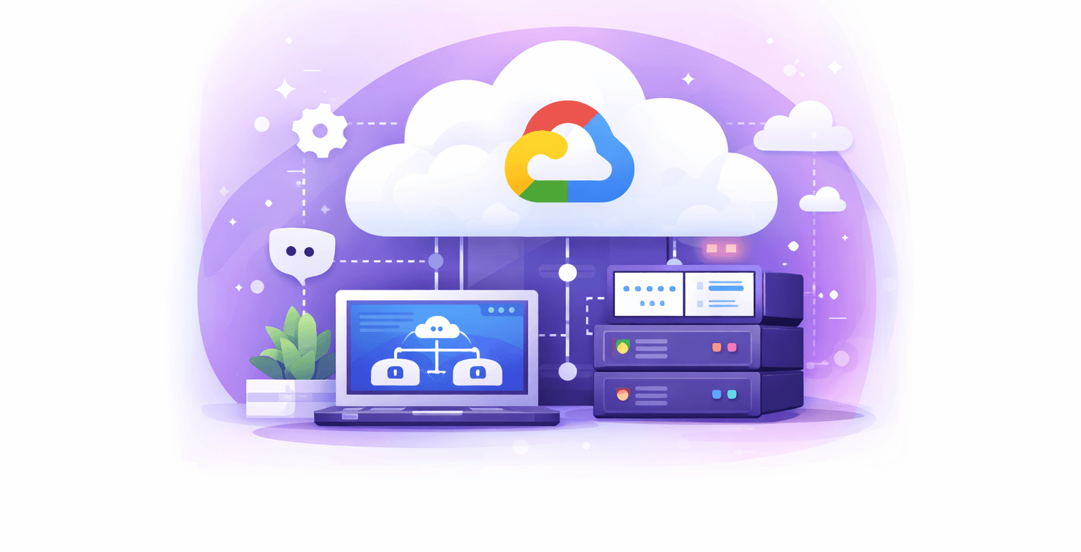 Illustratie van Google Cloud consultancy